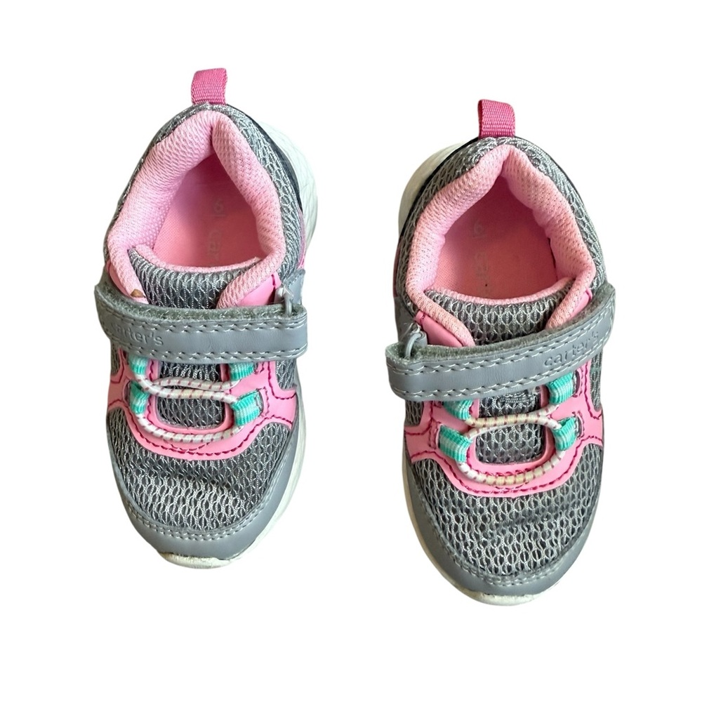 Carter's Gray and Pink Kids Sneakers